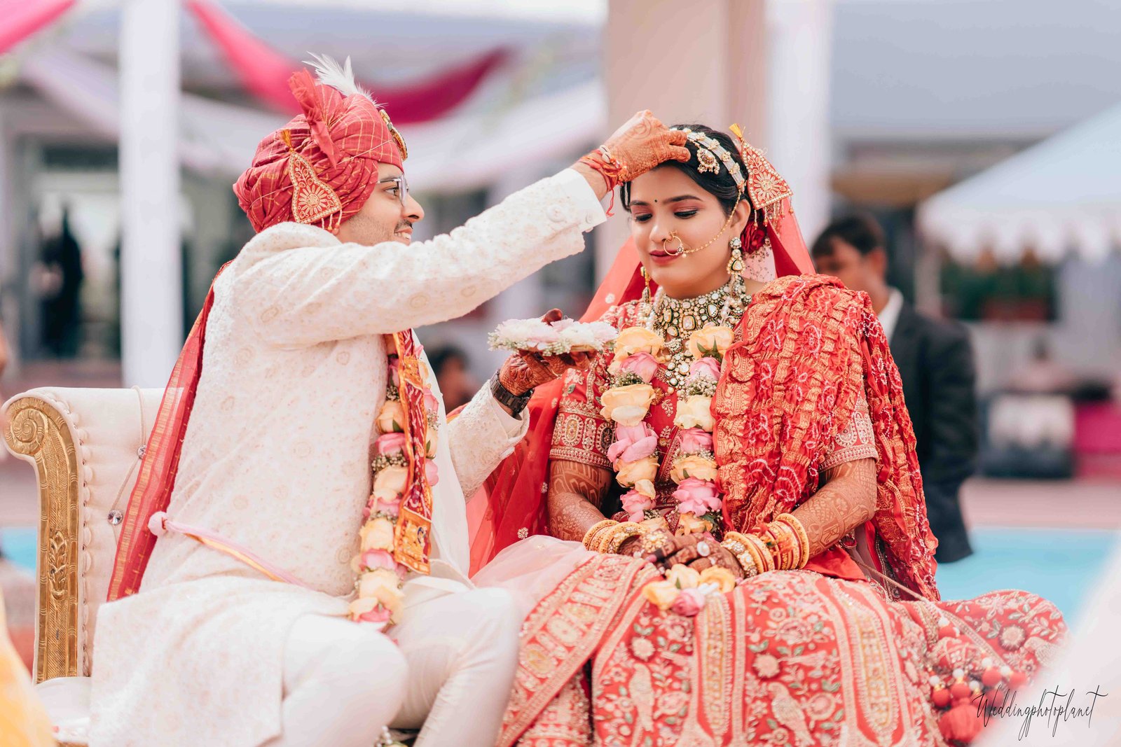 Candid sindoor moment
